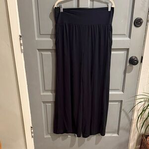 Chic Black Wide Leg Women's Pants